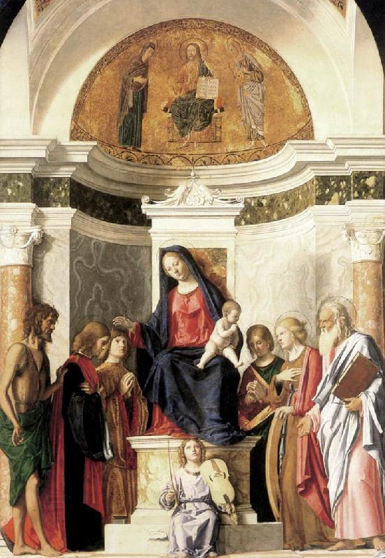 CIMA da Conegliano Madonna Enthroned with the Child dfg China oil painting art